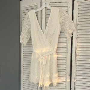 White Lace Romper